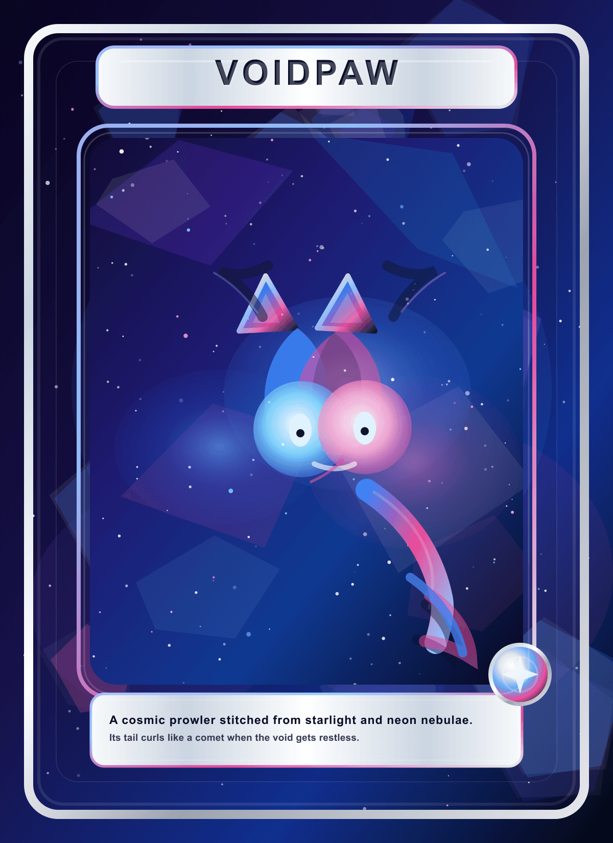 Holographic Voidpaw card — demo showcase